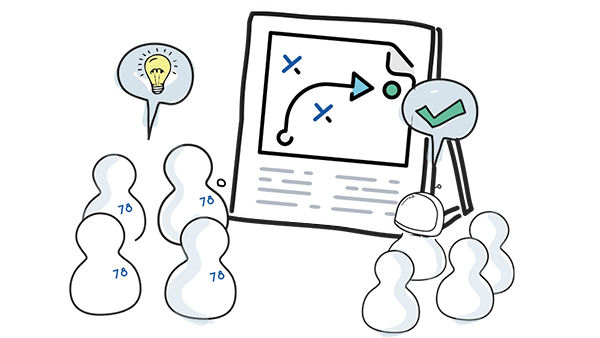 People discussing digital strategy