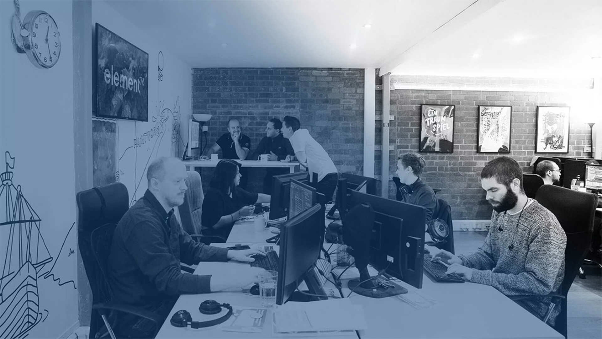 Element 78 team in the office