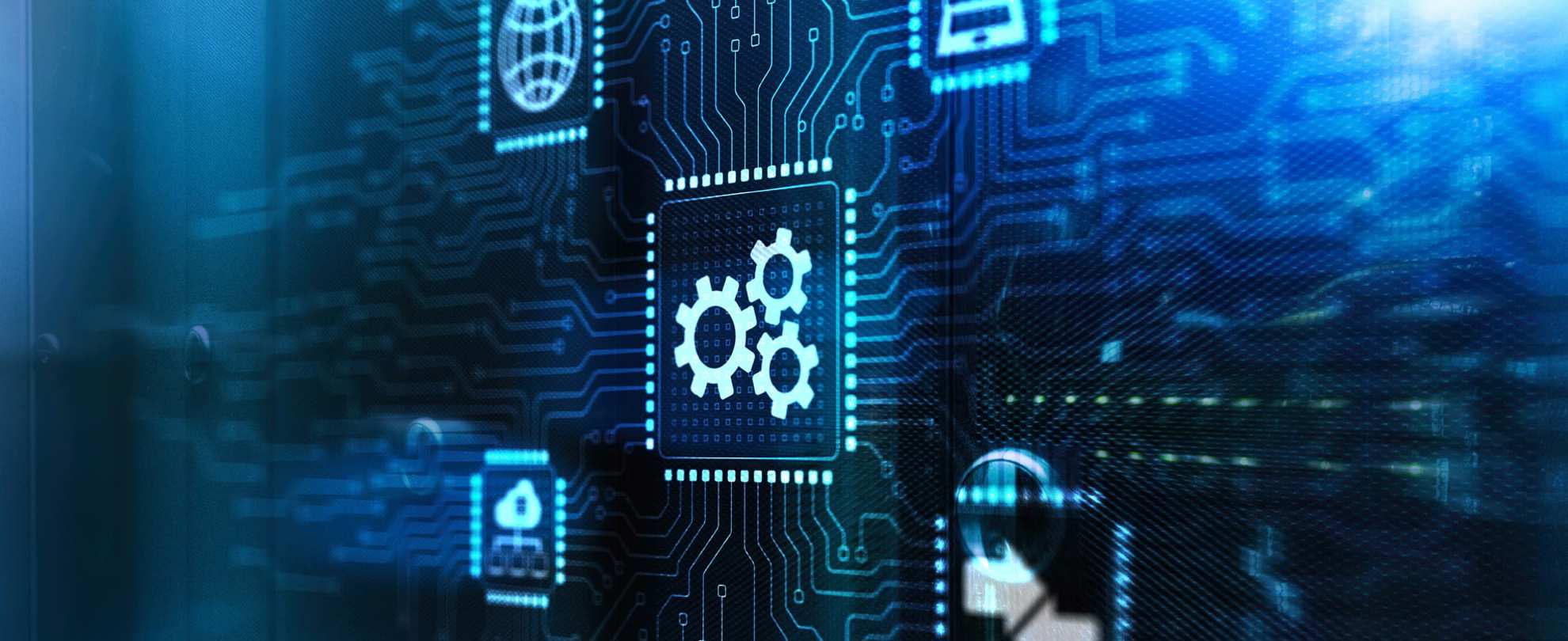 Light installation image. Smart technology concept